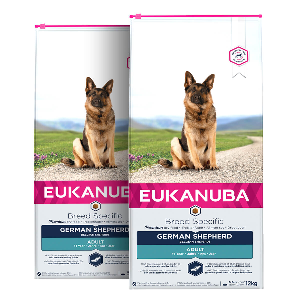 2 x 12 kg Eukanuba German Shepherd Hundefutter mit Huhn ab 1 Jahr
