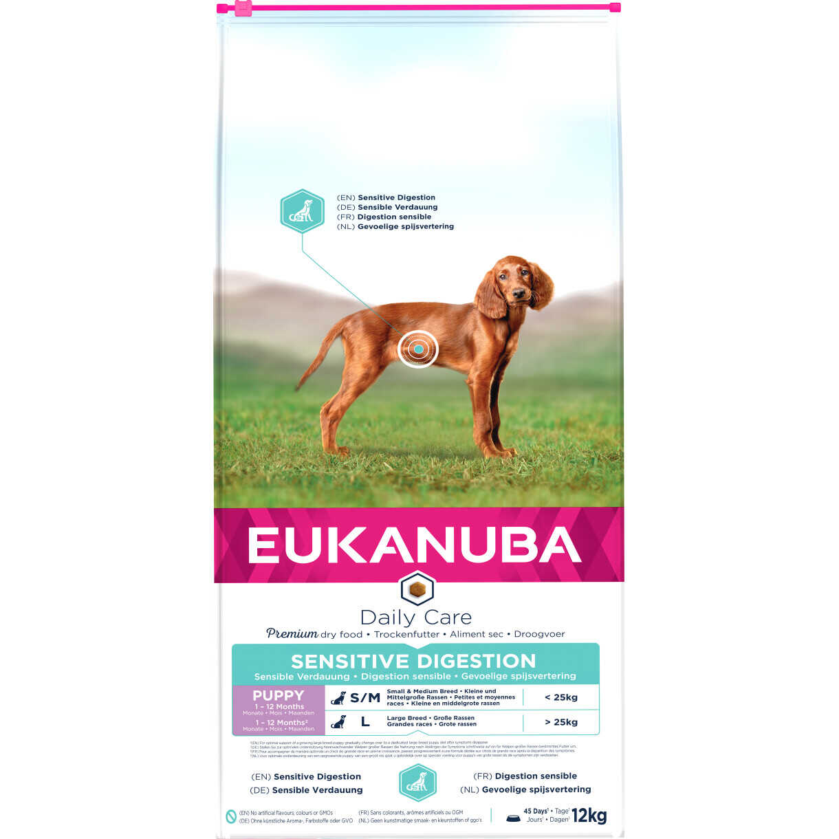 12 kg Eukanuba Daily Care Welpenfutter Empfindlicher Magen