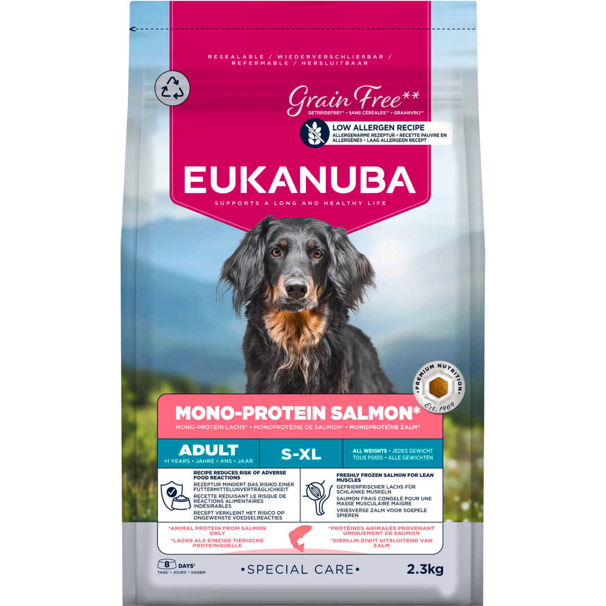 2,3 kg Eukanuba Special Care Hundefutter Mono-Protein mit Lachs - getreidefrei