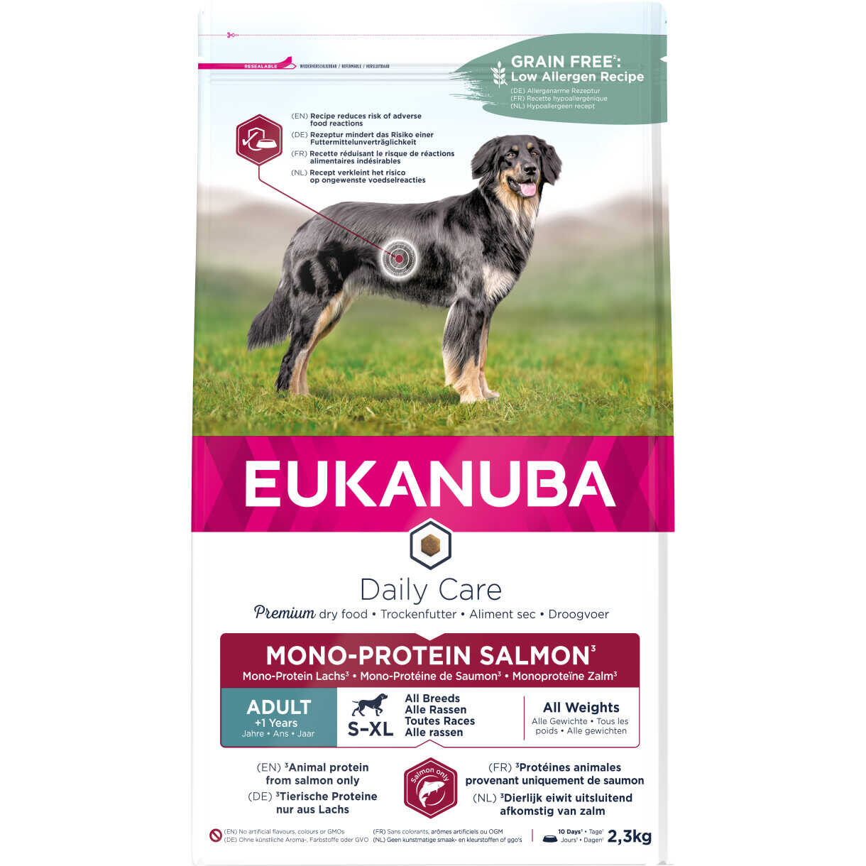 2,3 kg Eukanuba Daily Care Hundefutter Mono-Protein mit Lachs - getreidefrei