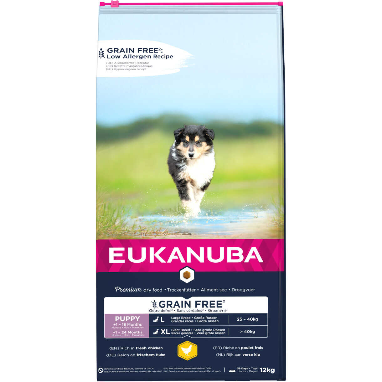 12 kg Eukanuba Puppy & Junior Welpenfutter mit Huhn Large getreidefrei