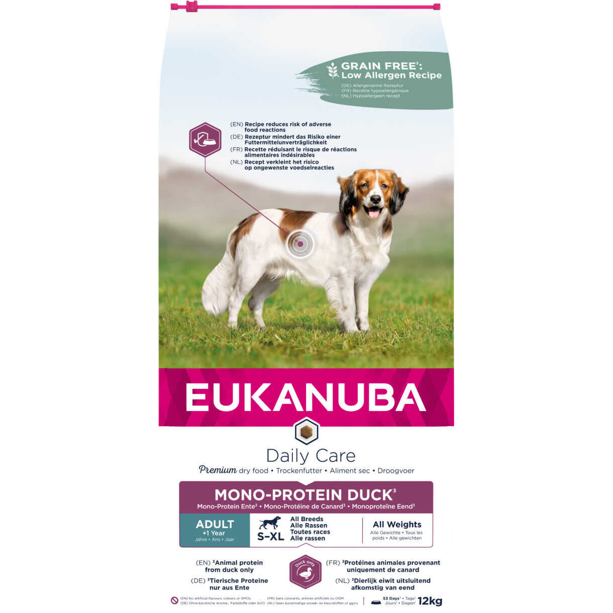 12 kg Eukanuba Daily Care Mono Protein Hundefutter mit Ente
