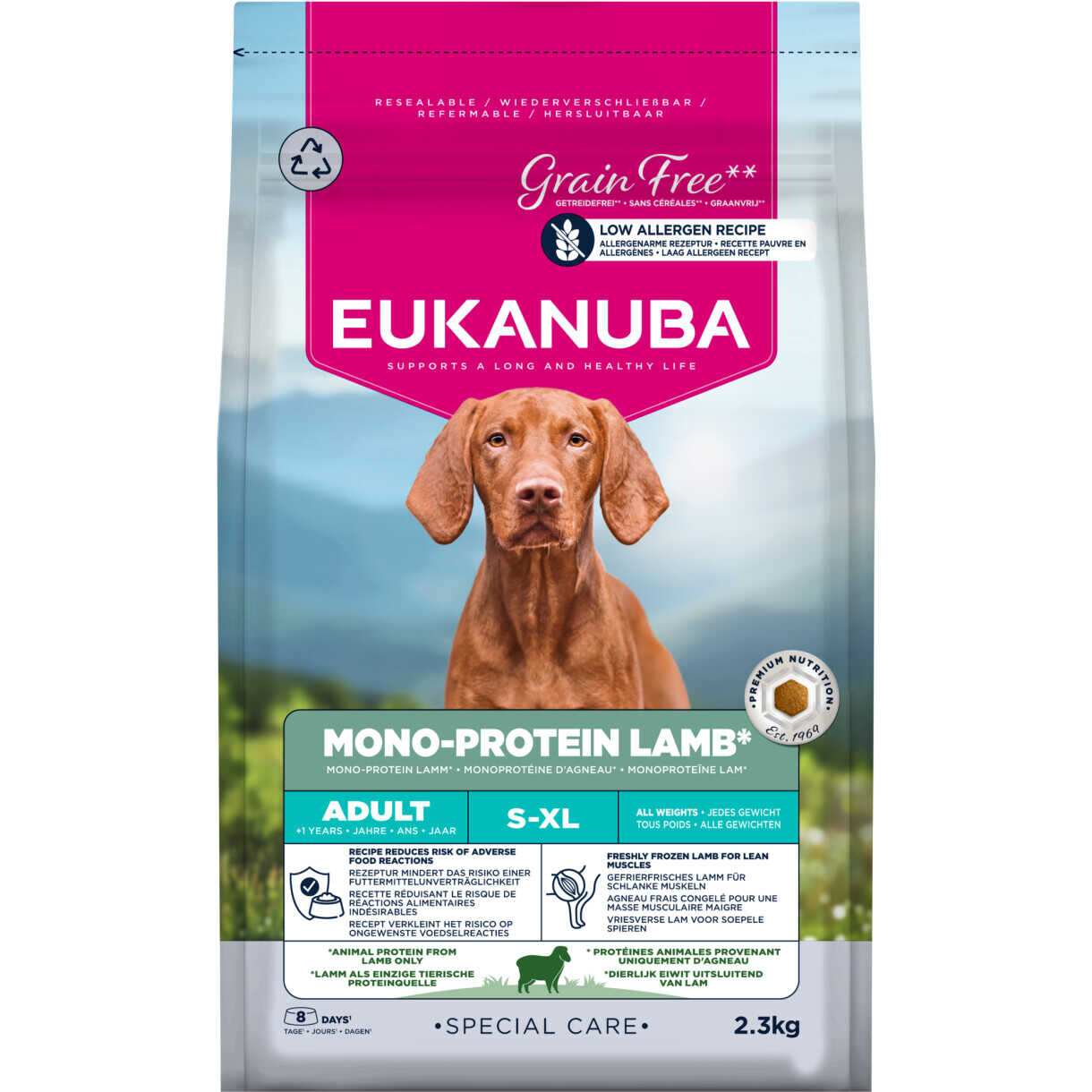2,3 kg Eukanuba Special Care Hundefutter Mono-Protein mit Lamm - getreidefrei