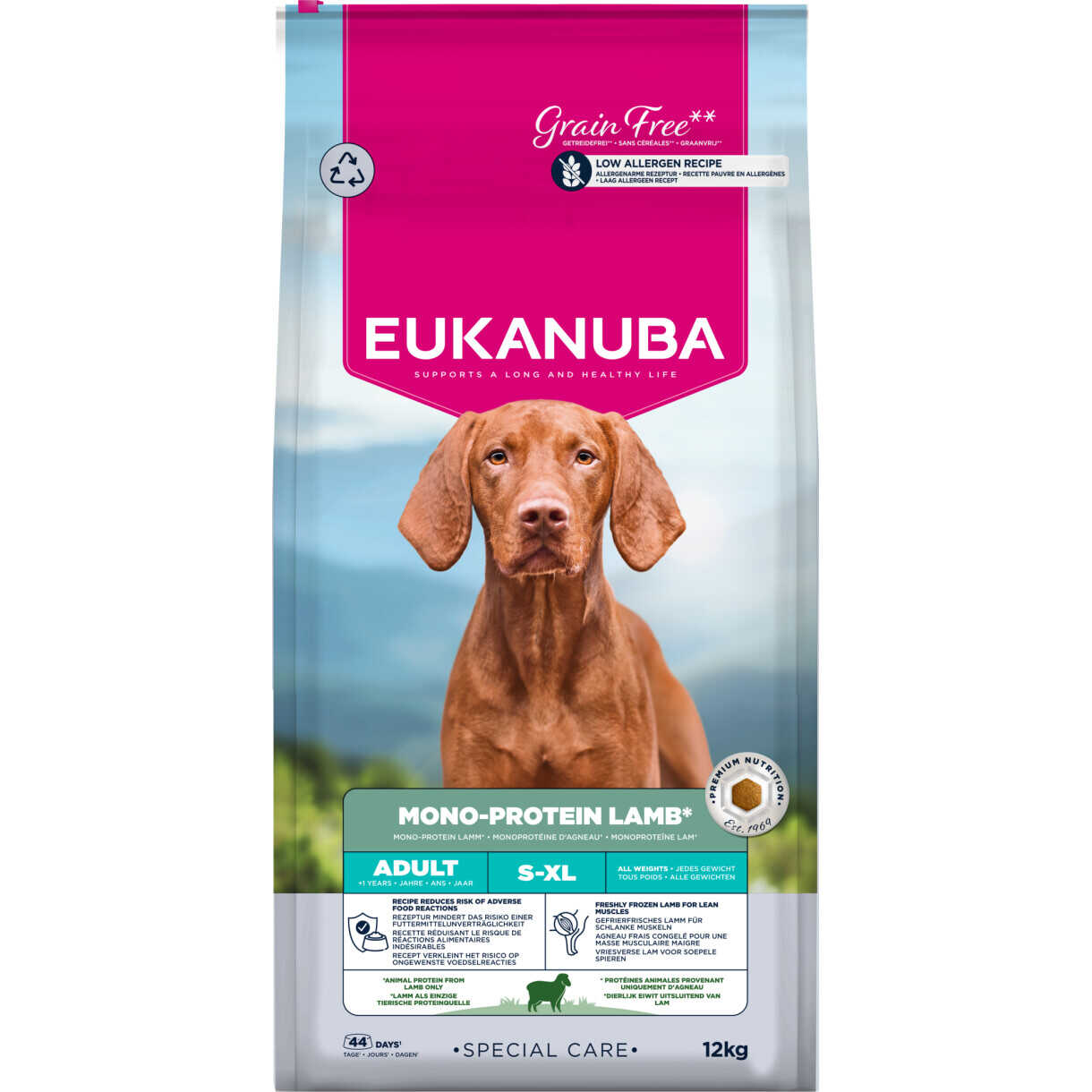 12 kg Eukanuba Special Care Hundefutter Mono-Protein mit Lamm - getreidefrei