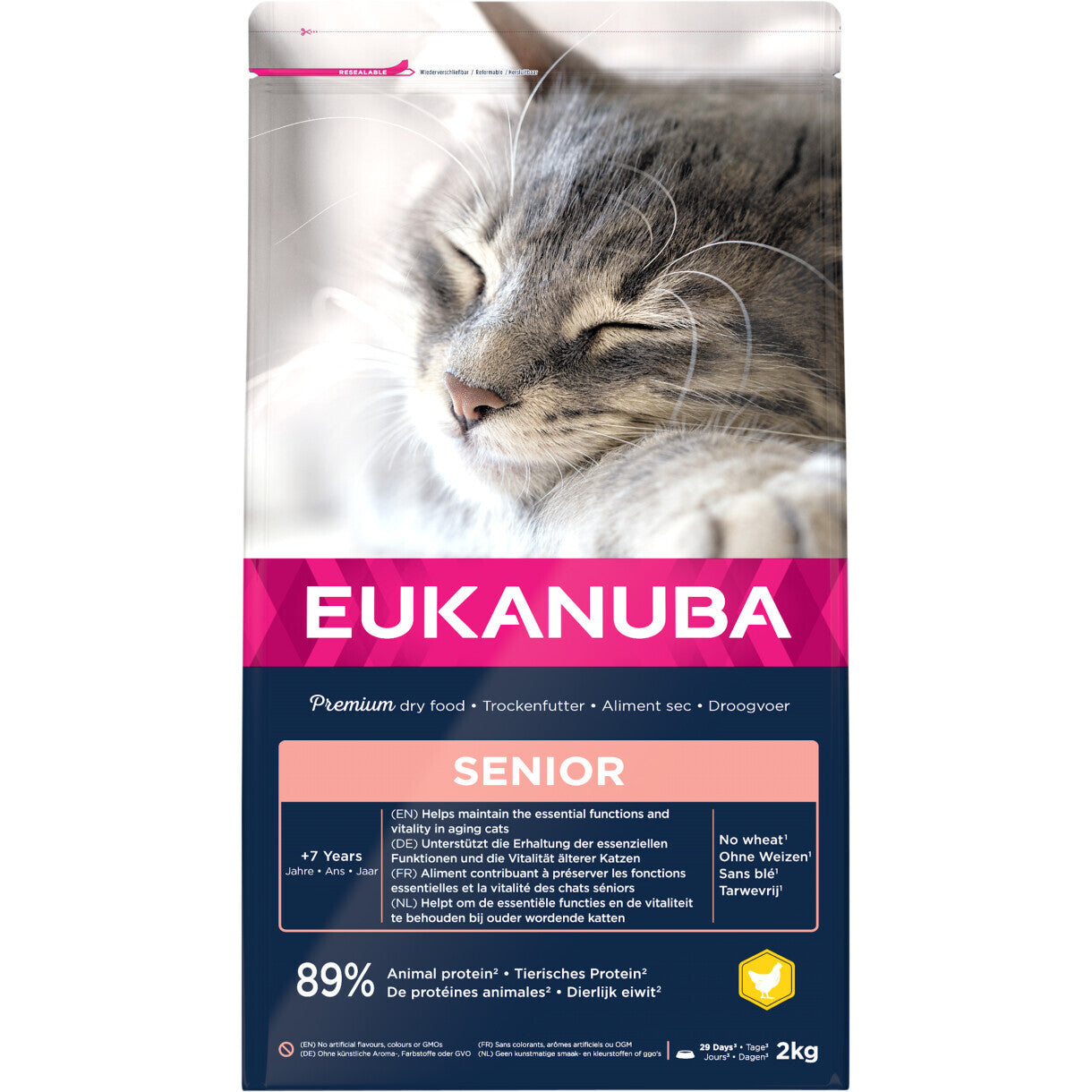 2 kg Eukanuba Katzenfutter für ältere Katzen ab 7 Jahren