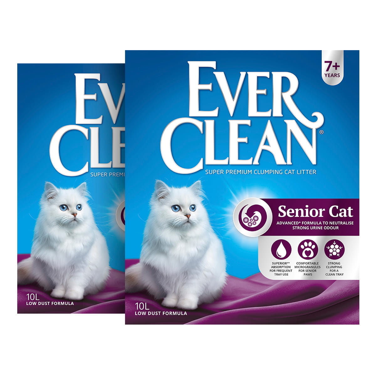 2 x 10 kg. | Ever Clean Senior Katzenstreu für ältere Katzen