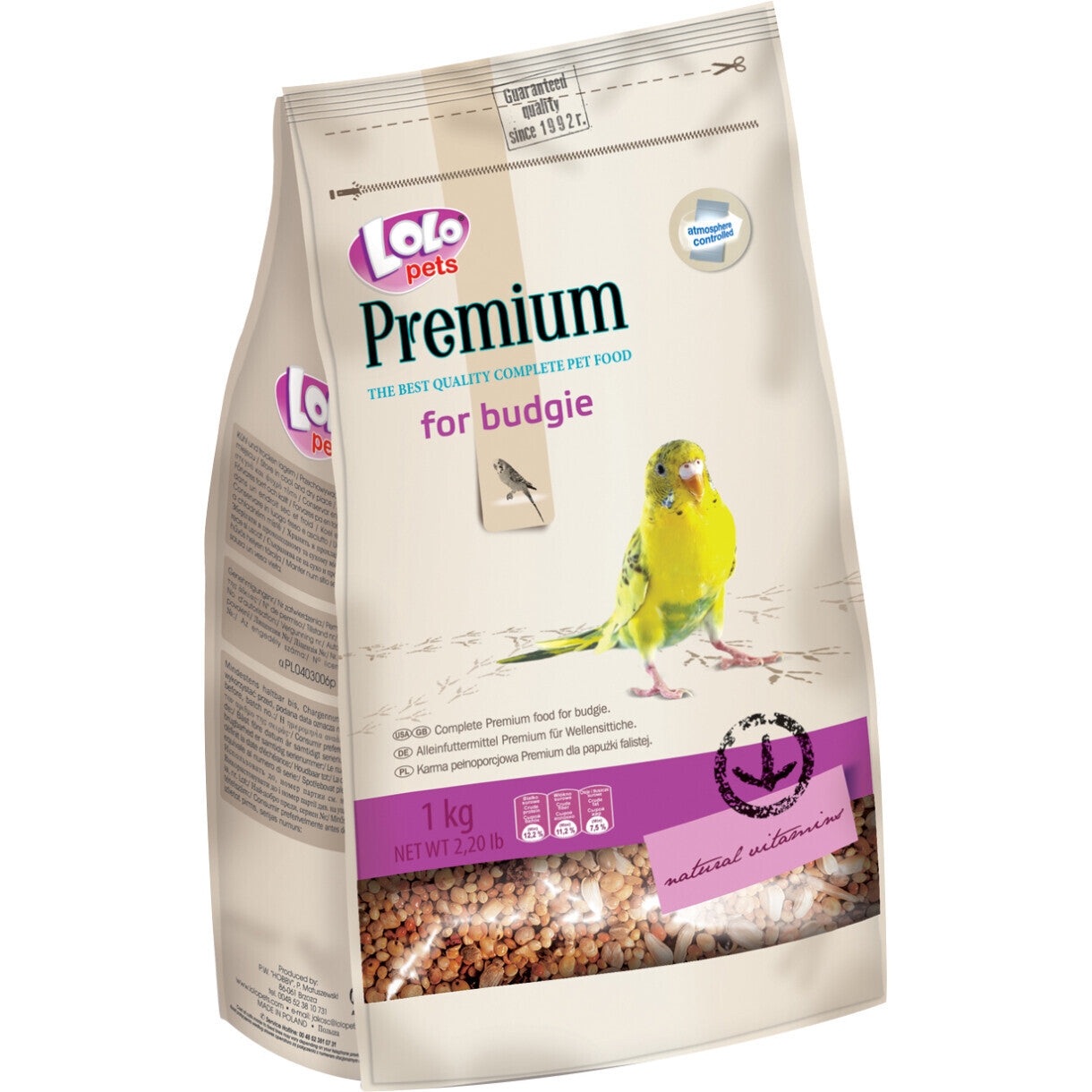 LOLO Premium Wellensittich-Futter 1 kg