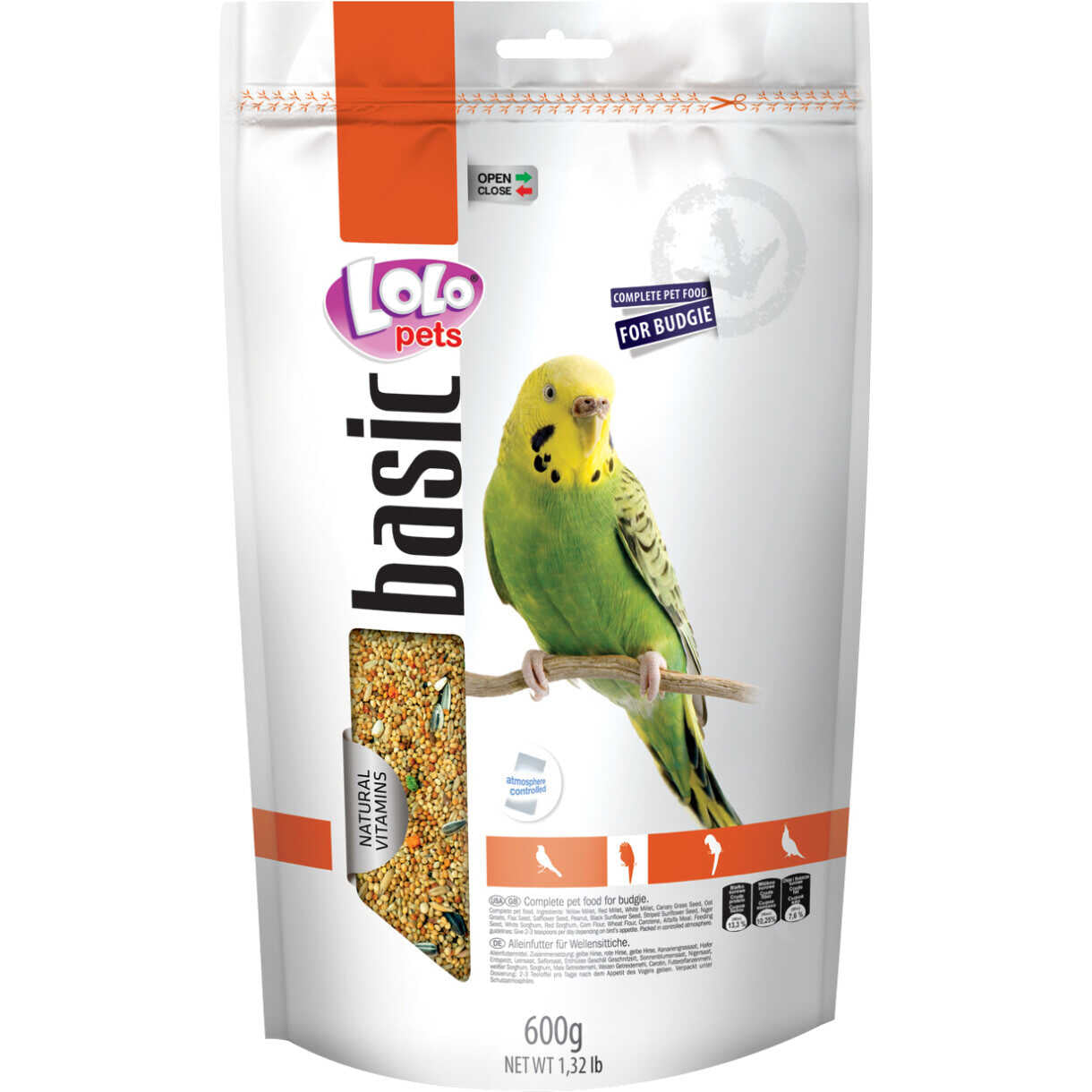Lolo Pets FOODY PREMIUM Alleinfuttermittel für Wellensittiche