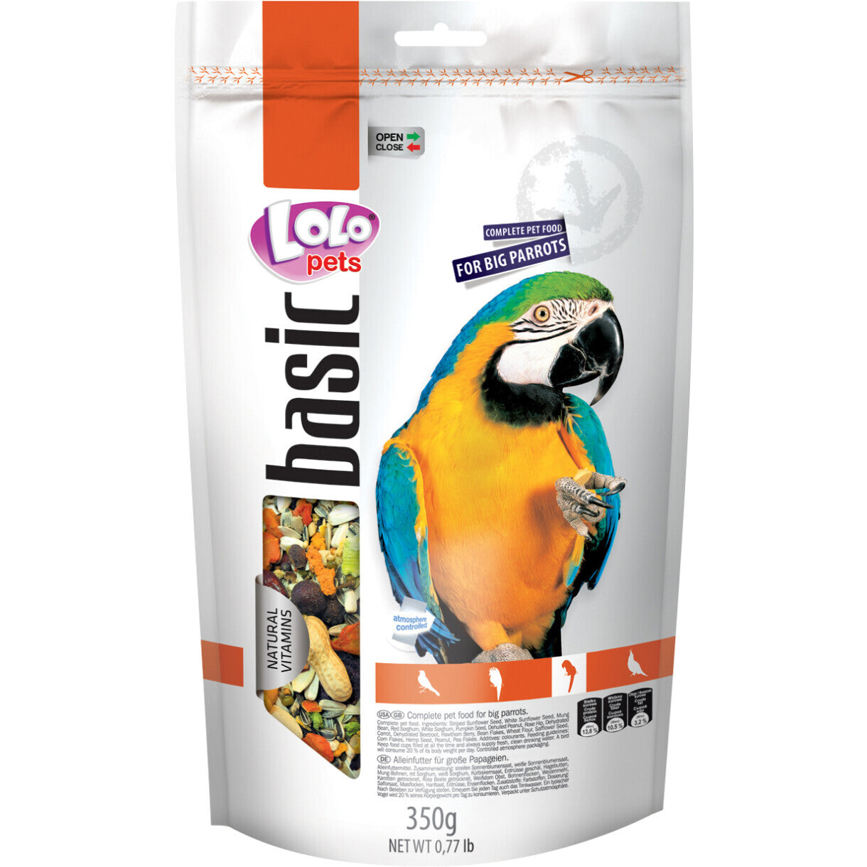 Lolo Pets FOODY PREMIUM Alleinfuttermittel für Papageien