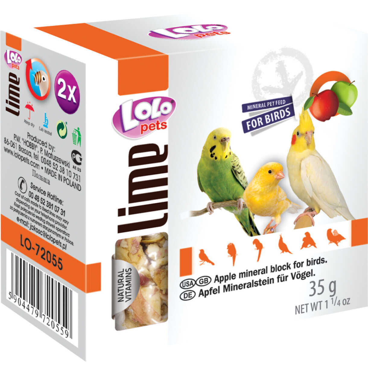 Lolo Haustiere Kalkstein Apfel