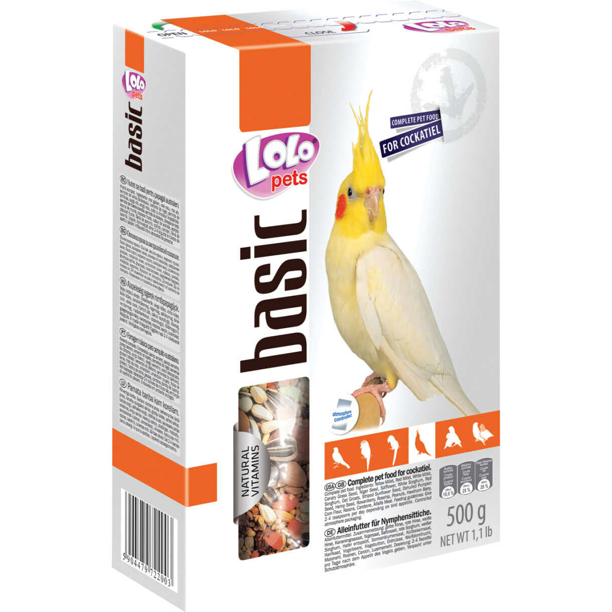 LOLO Pets Nymphensittich-Futter 500 Gramm