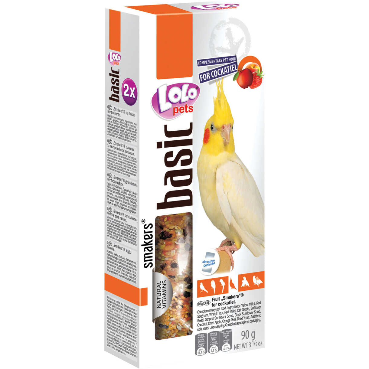 2 stück Samensticks mit Obst für Nymphensittiche 90 Gramm