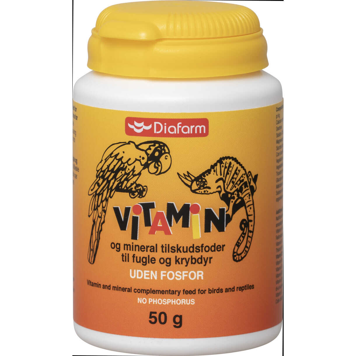 Vitamin- und Mineralpulver für - Vögel und Reptilien 50g phosphorfrei