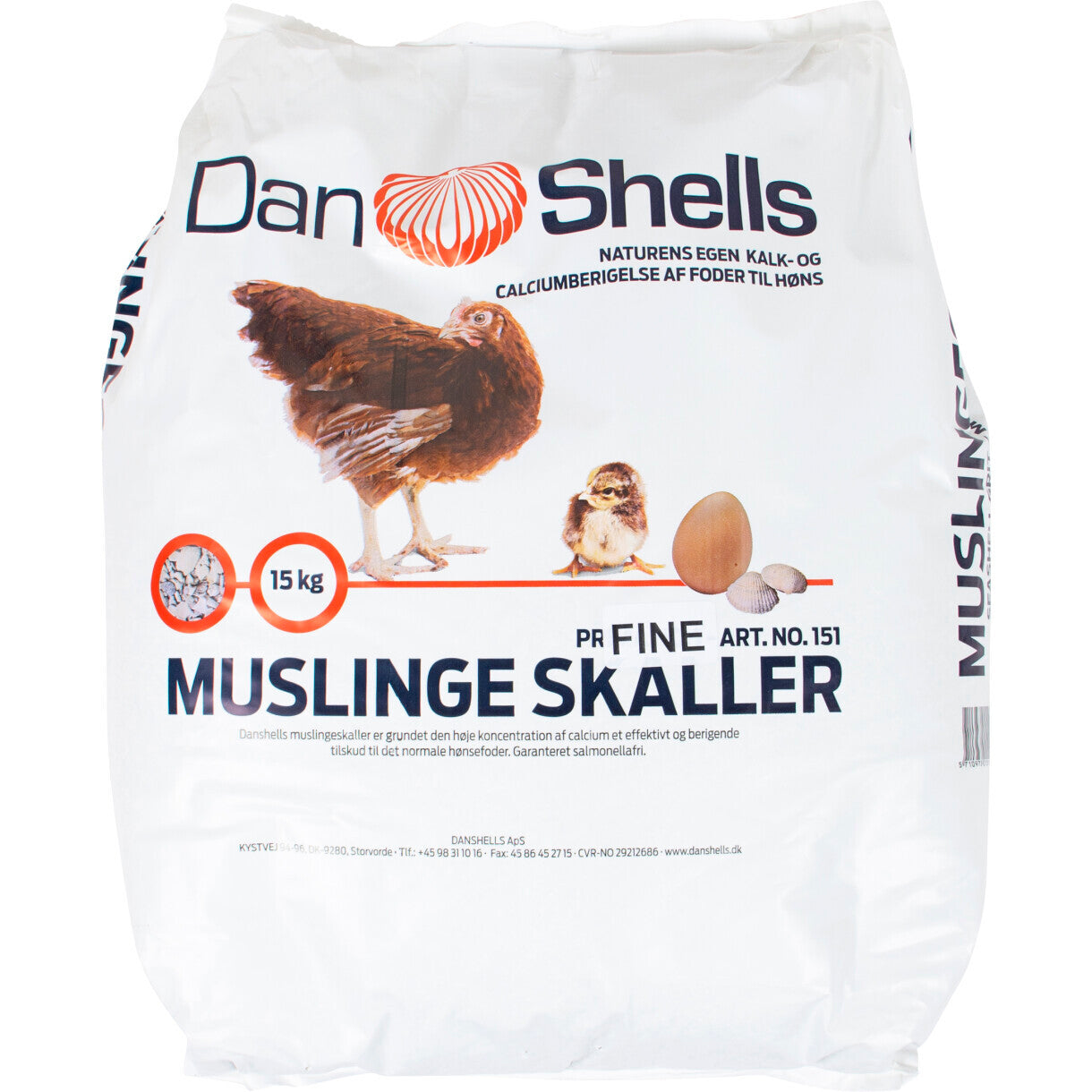 Vogelmuscheln - 15 kg Muscheln für Hühner
