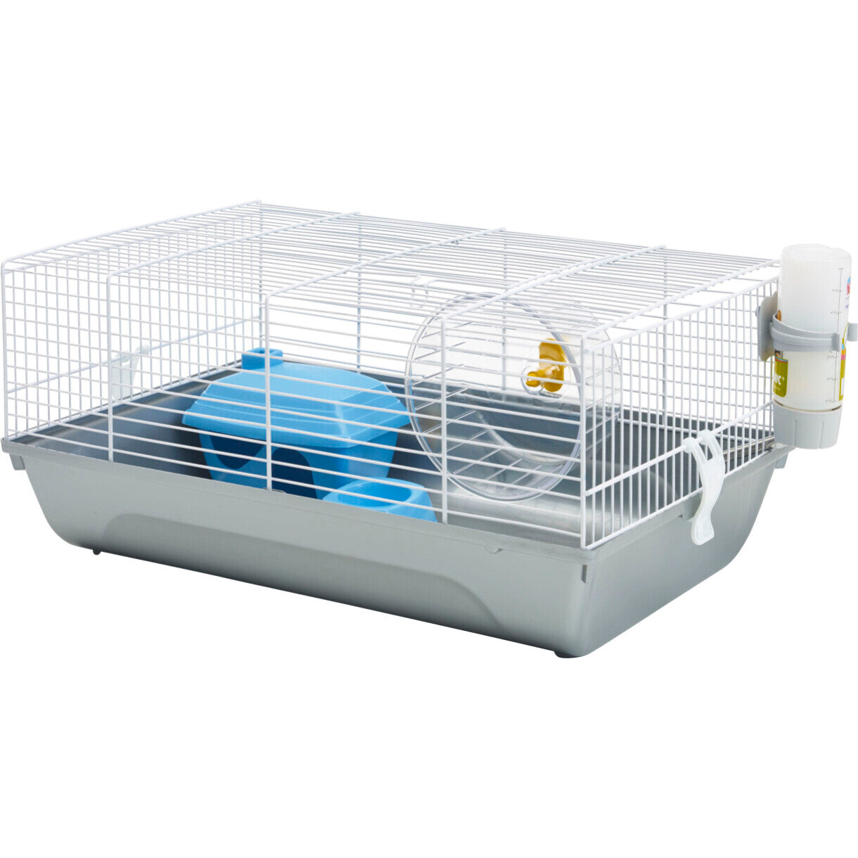 Hamsterkäfig Martha 46,5 x 29,5 x 21 cm weiß und silber