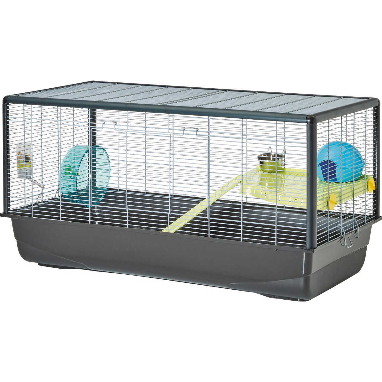 Hamsterkäfig Plaza Silber und Grau 100 x 50 x 50 cm