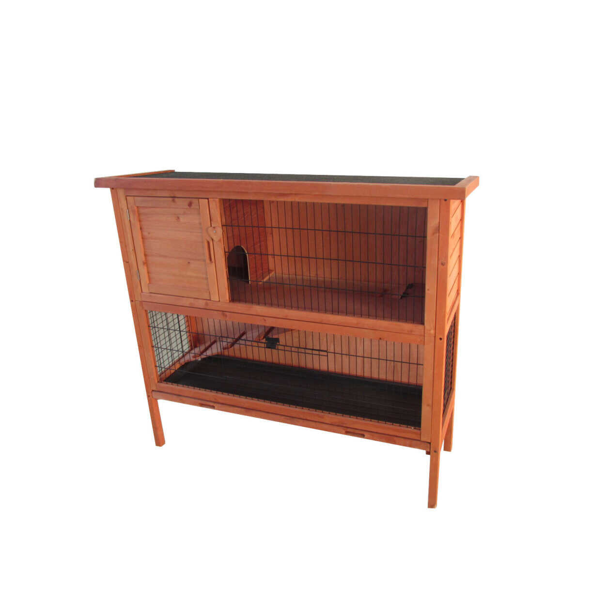Kaninchenkäfig Jesper mit Auslauf 124 x 45 x 113 cm