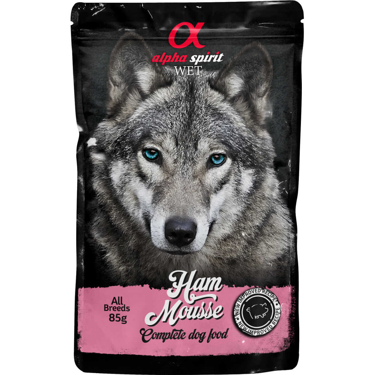 Alpha Spirit Pouch Ham Mousse (Schinken) Hundefutter