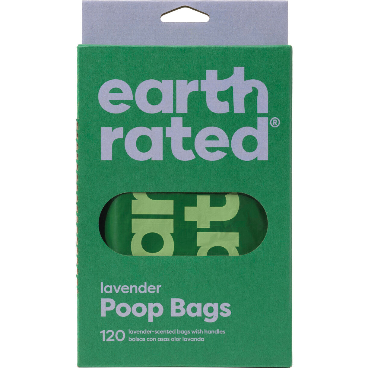 Earth Rated Eco-Friendly Hundekotbeutel mit Griff und Lavendelduft - 120 Beutel