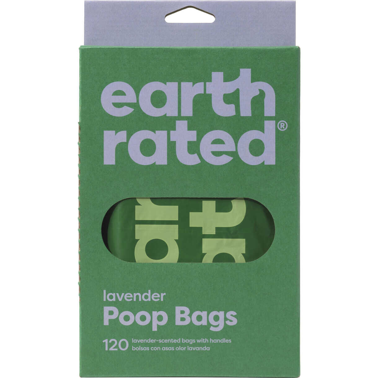 Earth Rated Eco-Friendly Hundekotbeutel mit Griff und Lavendelduft - 120 Beutel
