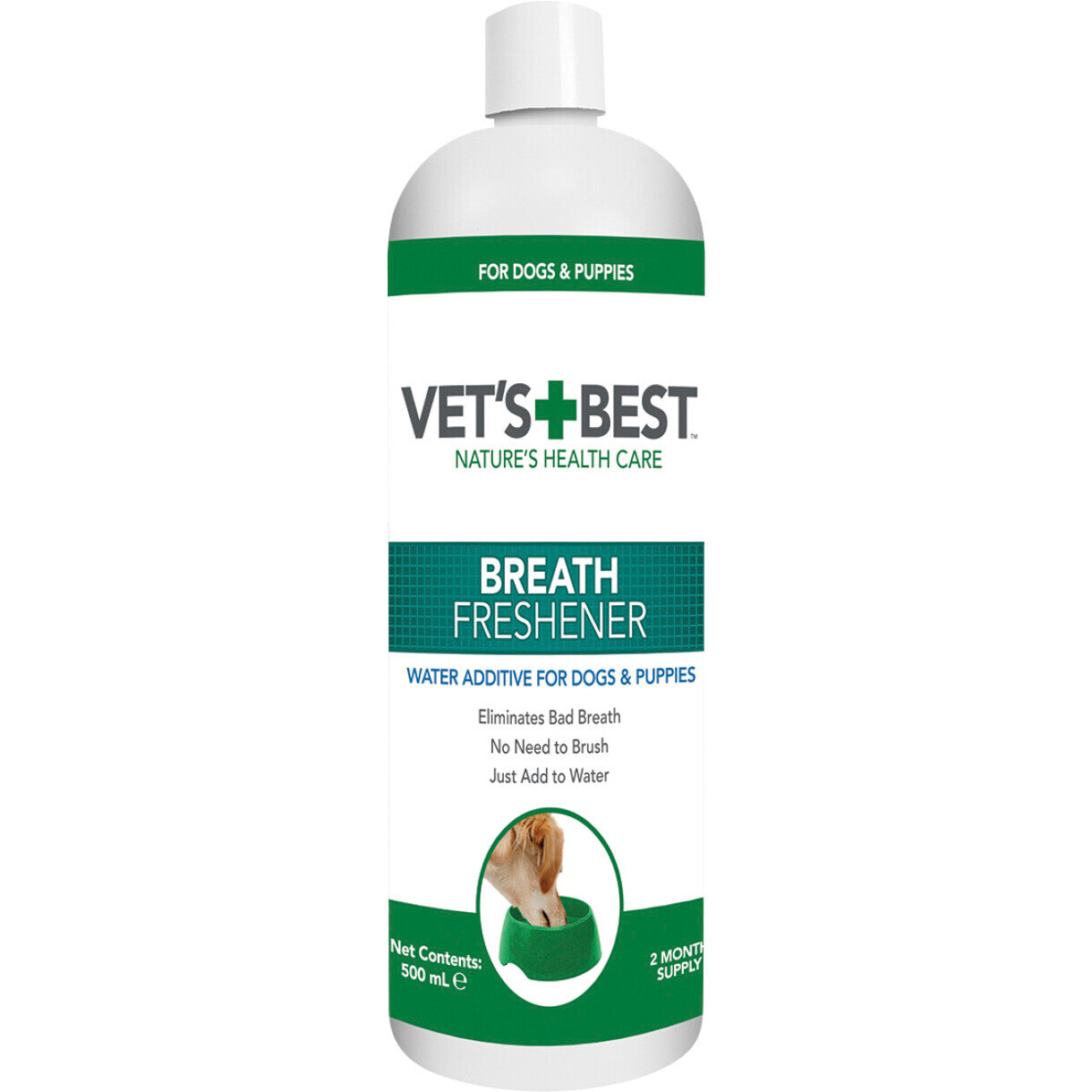 Vets Best Dental Frischer Atem Tropfen 500 ml