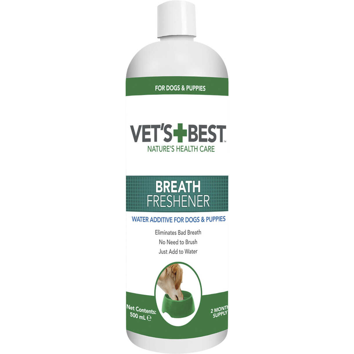 Vets Best Dental Frischer Atem Tropfen 500 ml