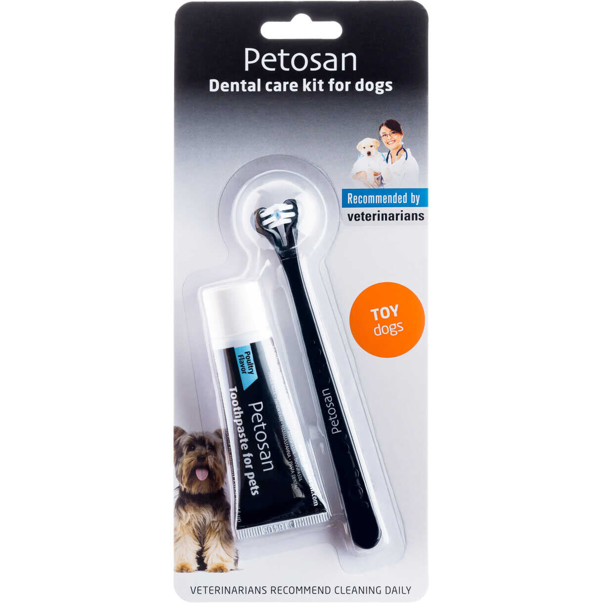 Petosan Zahnpflege-Set für sehr kleine Hunde 0 - 2 kg