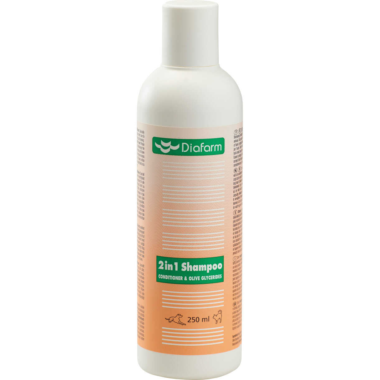Diafarm 2 in 1 Shampoo und Conditioner für Hunde und Katzen 250 ml