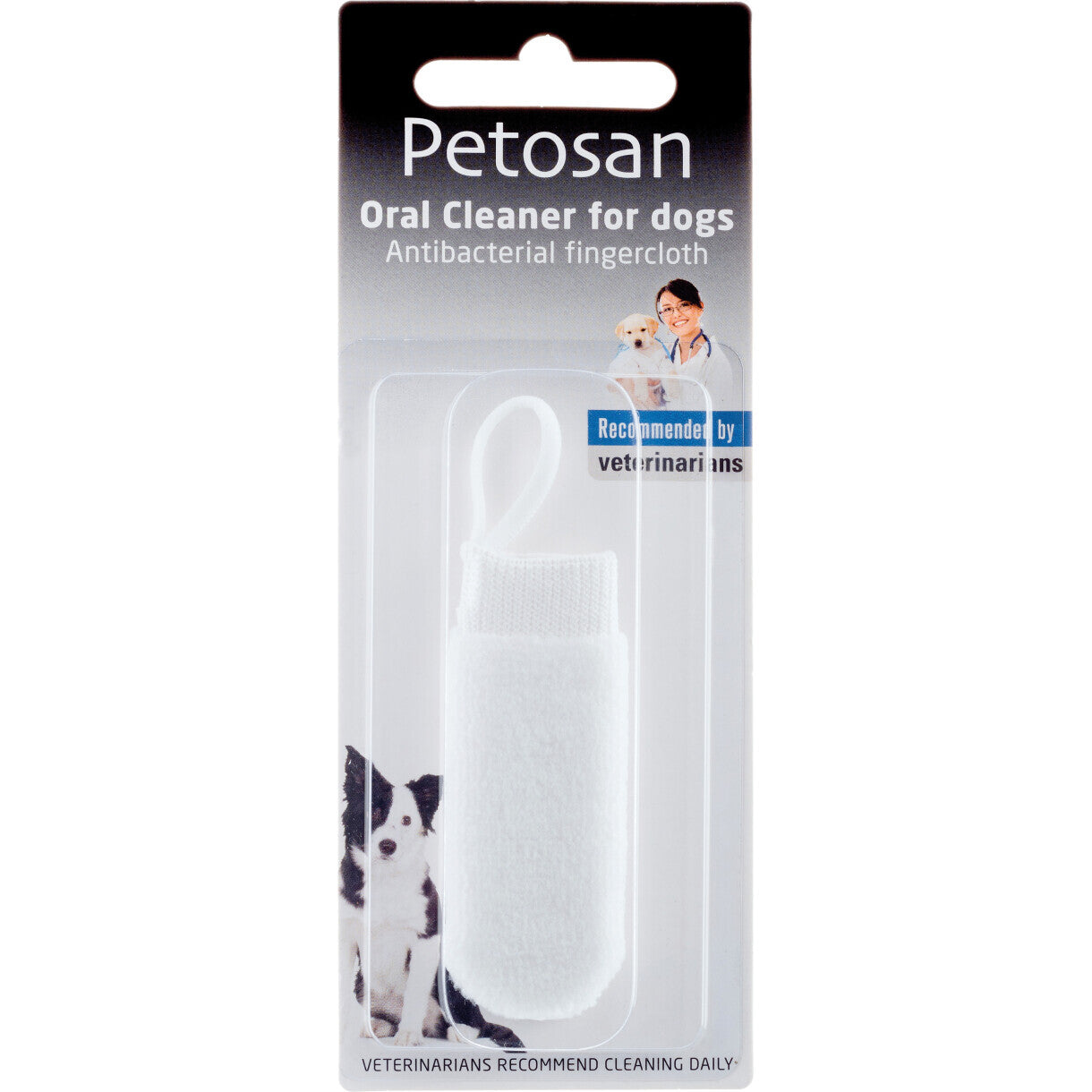 Petosan Mikrofaser-Fingerzahnbürste für Hunde