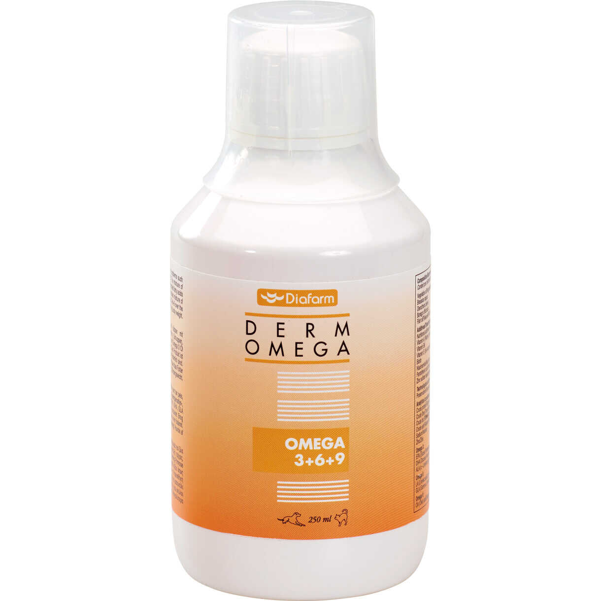 Diafarm Fischöl für Hunde und Katzen mit Omega 3, 6 und 9 - 250 ml