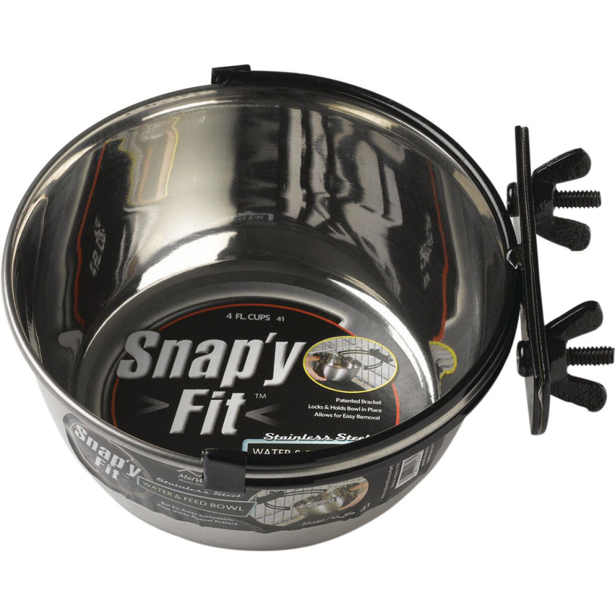 Näpfe für Hundedrahtkäfige - mit Klammern zum Einspannen