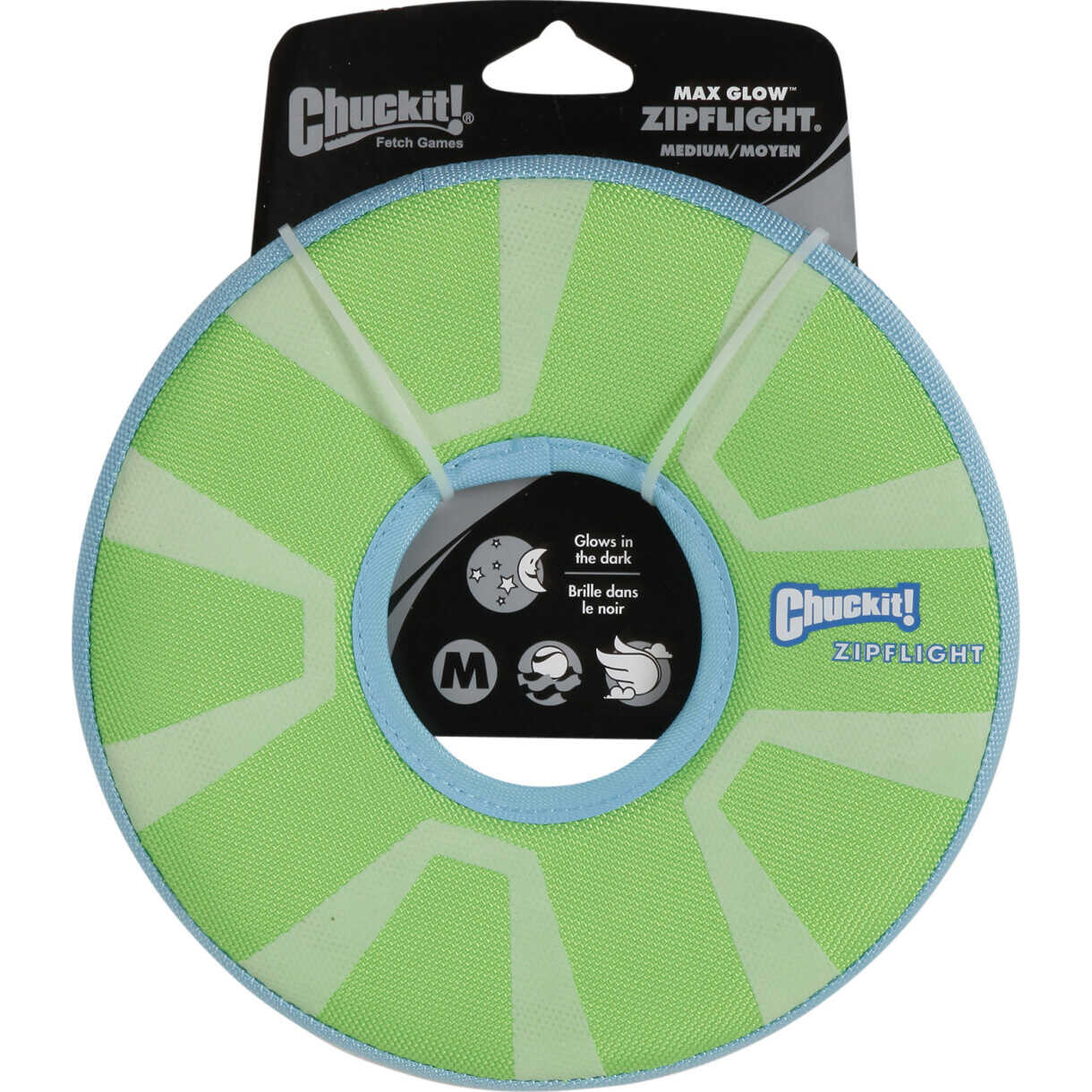 CHUCKIT Glow-in-the-dark Frisbee Hundespielzeug