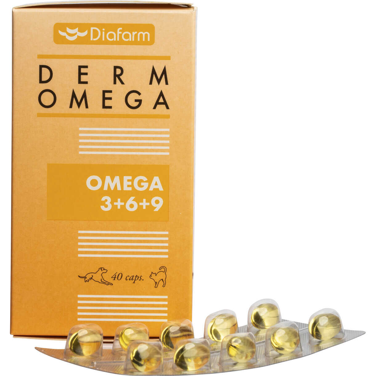 Diafarm Fischölkapseln für Hunde und Katzen - 40 Stück