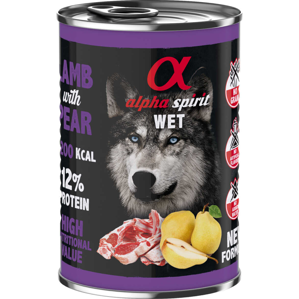 400 g AlphaSpirit Hundefutter Fleischbällchen mit Lammfleisch und Birne