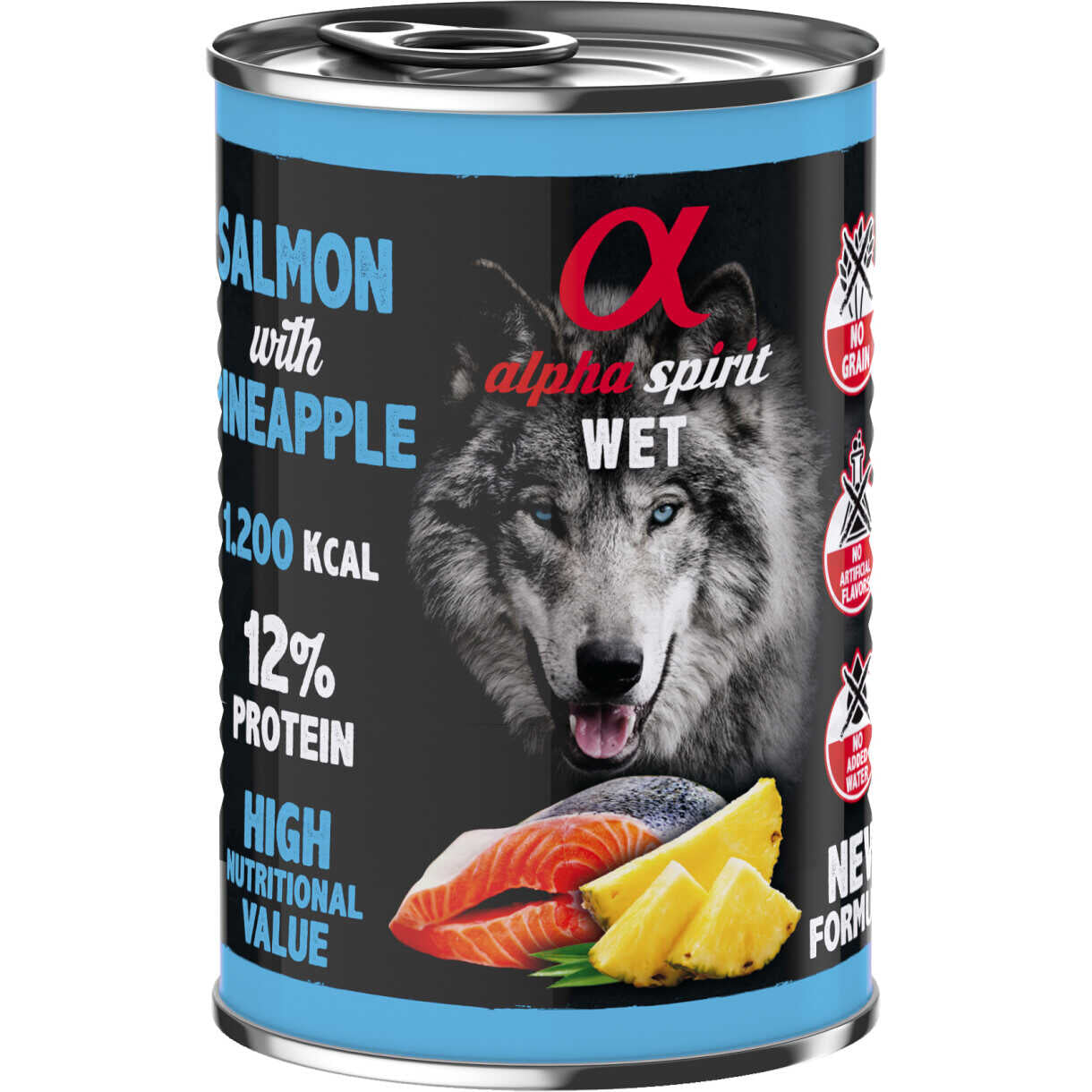 400 g AlphaSpirit Hundefutter Frikadellen mit Lachs und Ananas