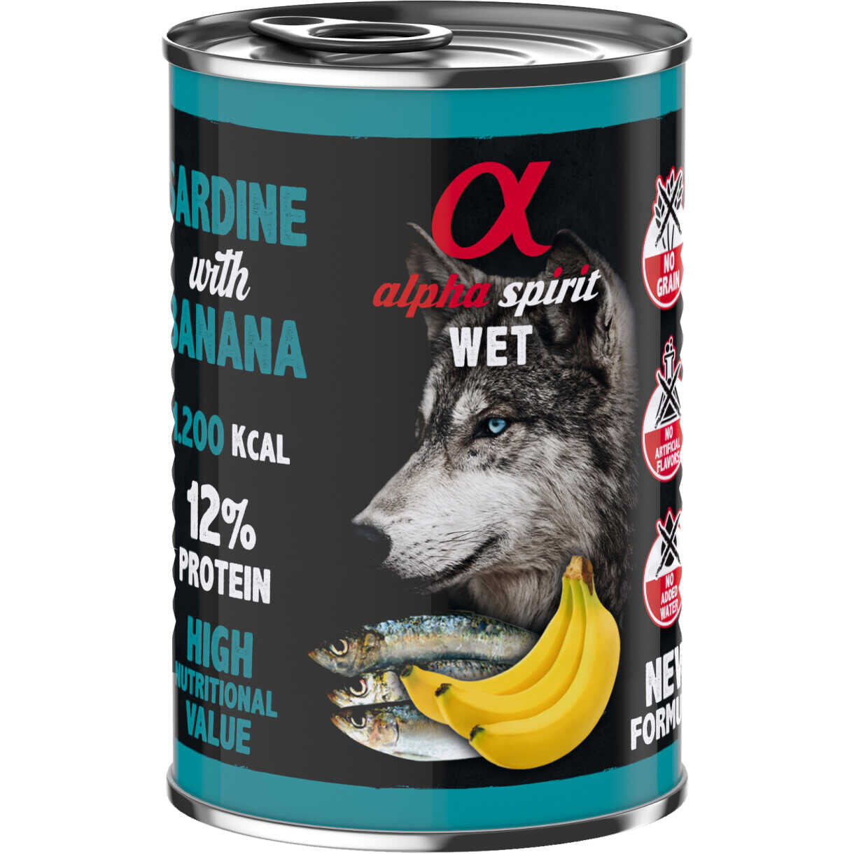400 g AlphaSpirit Hundefutter Fleischbällchen mit Sadine und Banane