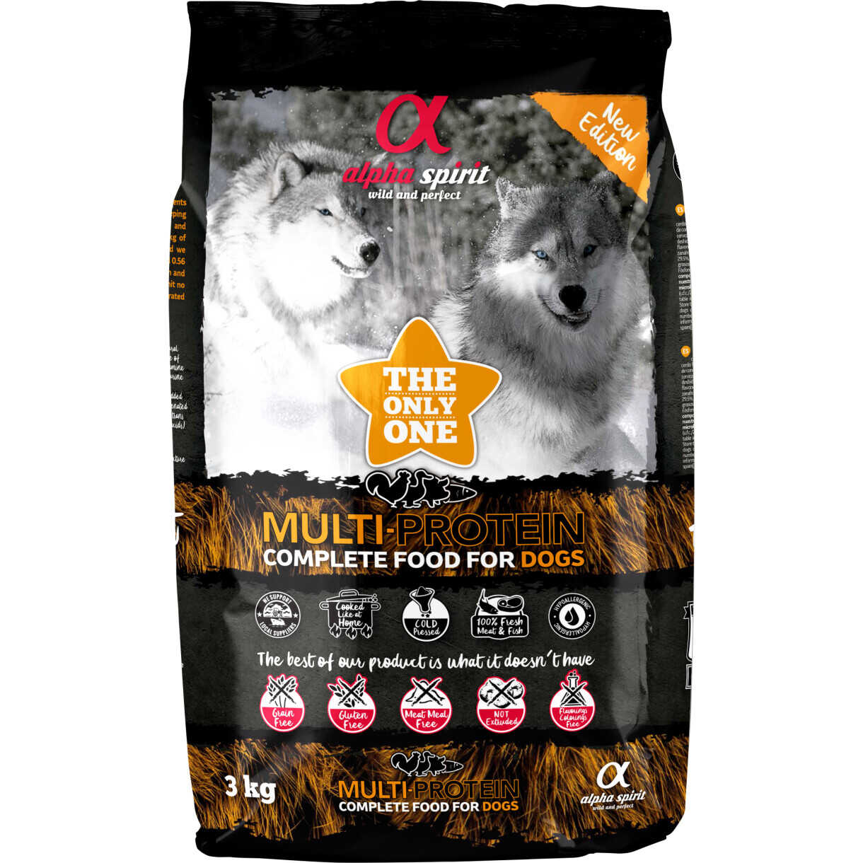 Alpha Spirit THE ONLY ONE Hundefutter mit Huhn und Fisch