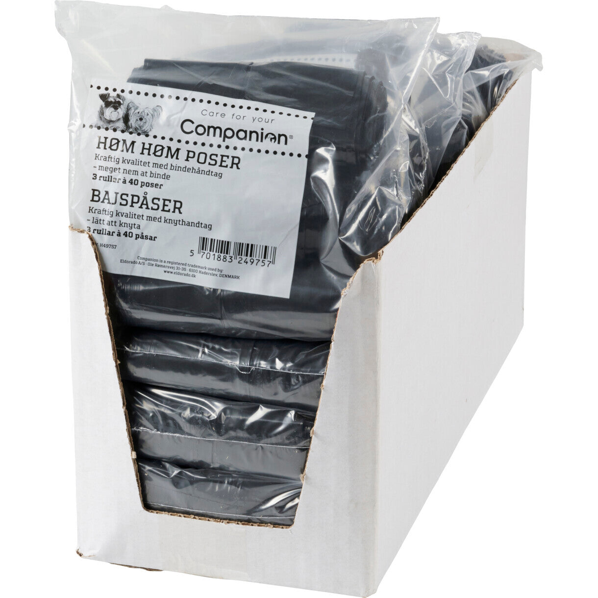 Hundekotbeutel 3 Rollen mit 40 Beuteln