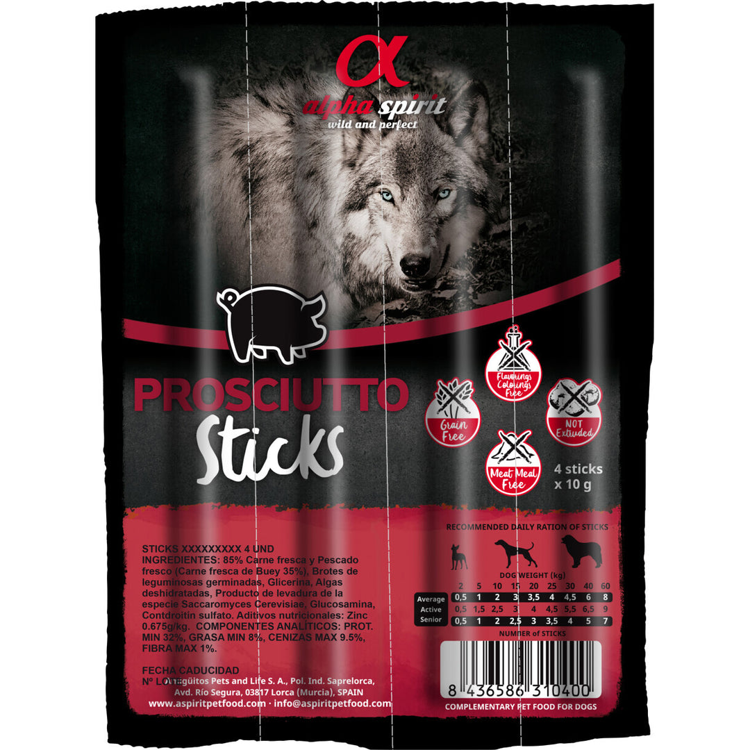 AlphaSpirit Schinkensticks Leckerli für Hunde