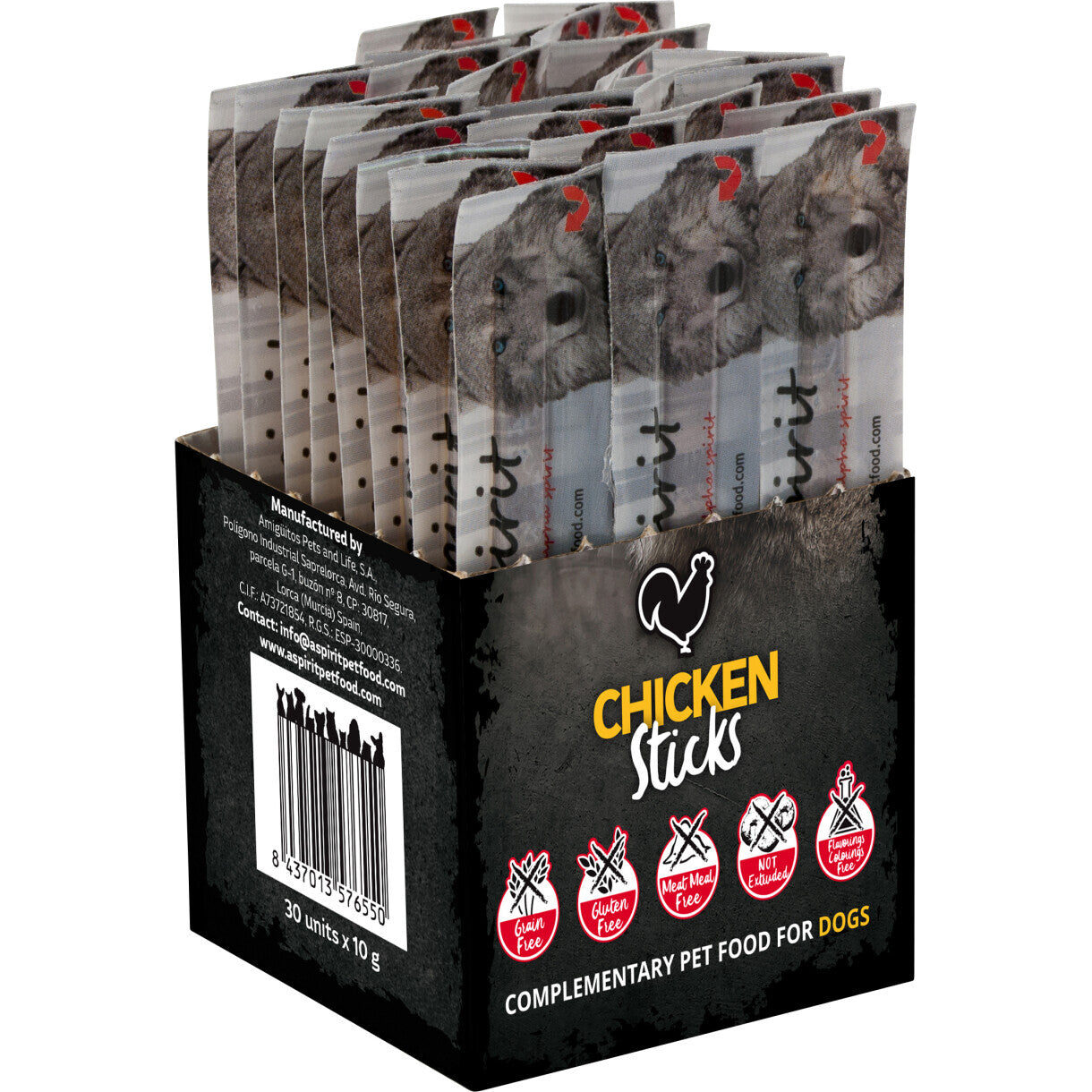 AlphaSpirit Chicken Sticks Leckerlis für Hunde