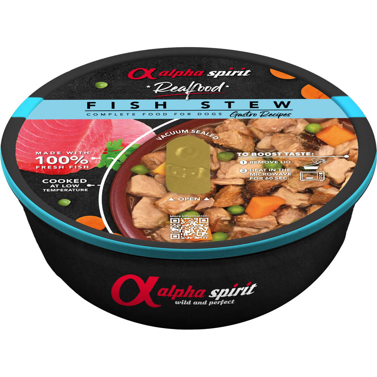 280 g Alpha Spirit Real Food Fertiggerichte für Hunde Thunfischpunsch