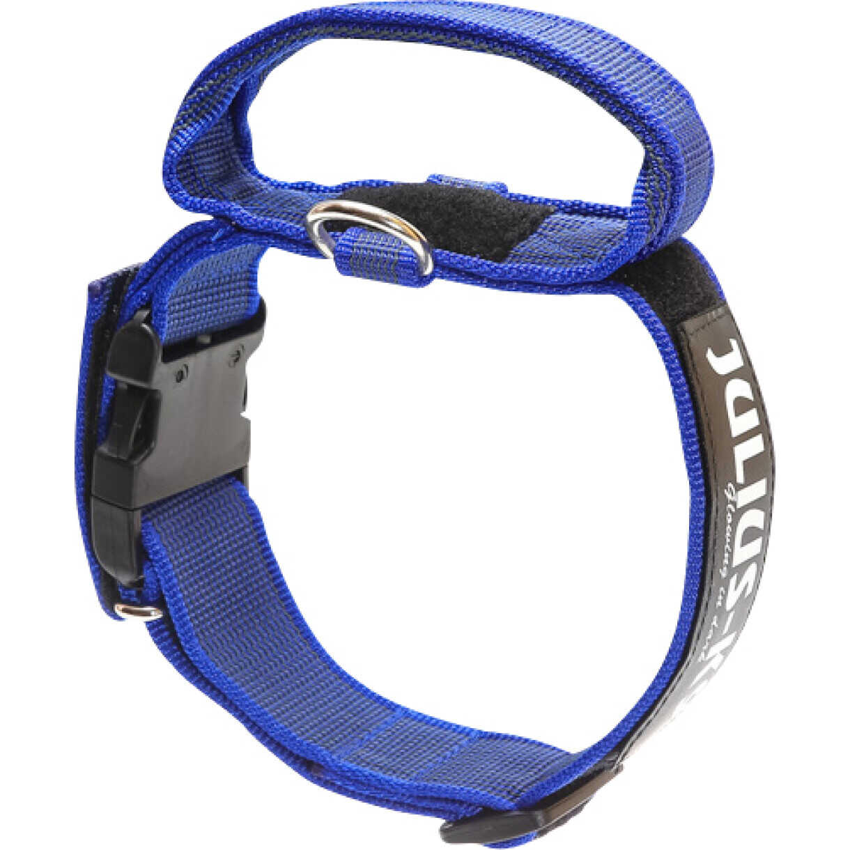 Julius K9 Hundehalsband mit Griff - blau