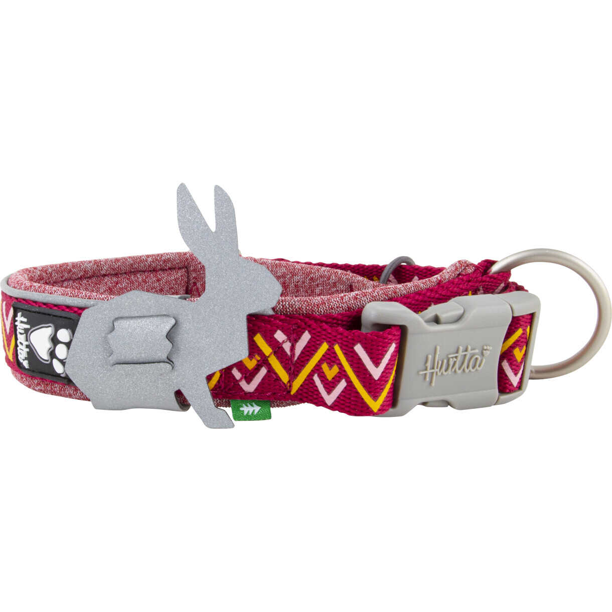 Hurtta Razzle-Dazzle Hundehalsband Verschlussbereich von 53 bis 65 cm rot