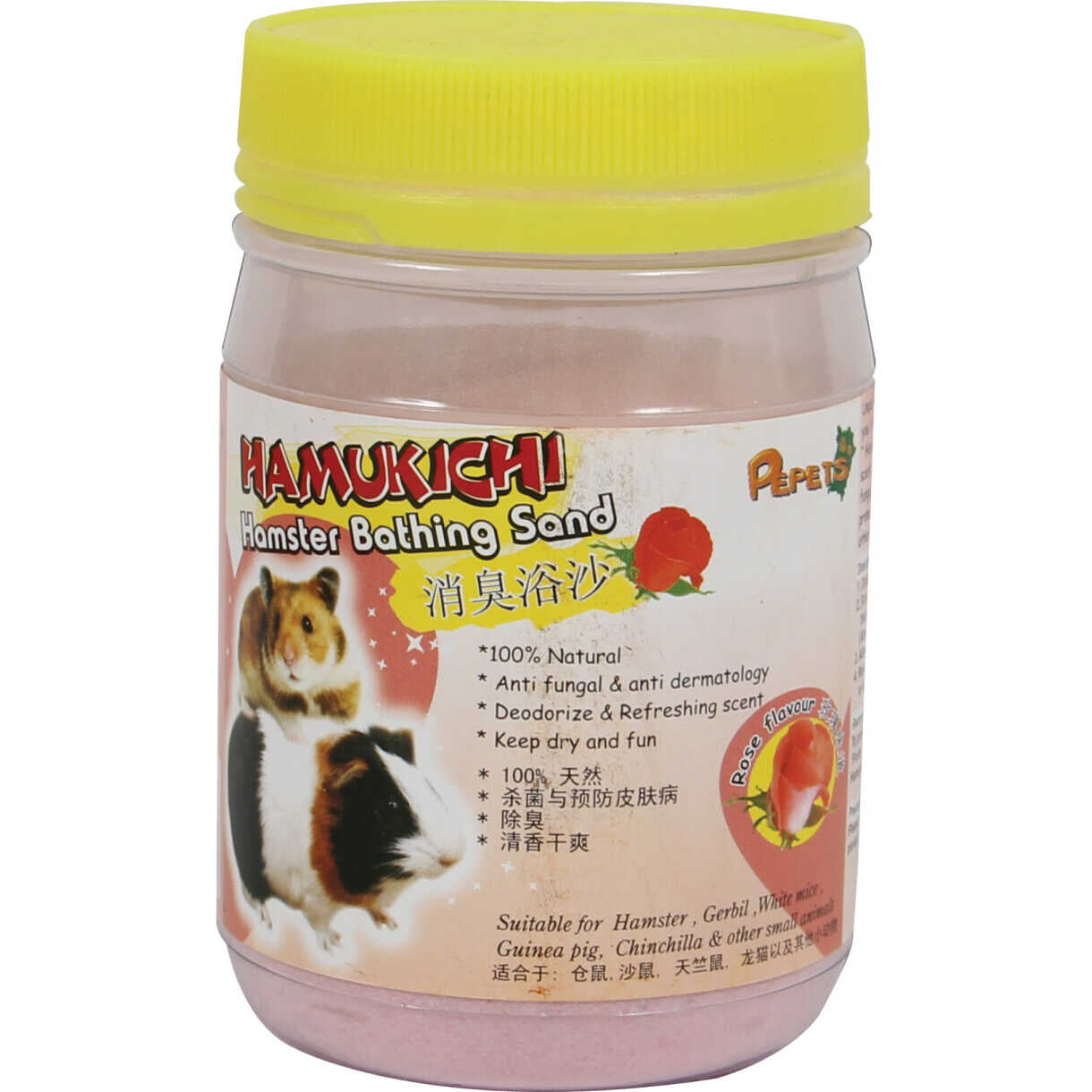 Hamukichi Hamster Badesand Rosenduft - 400 gr
