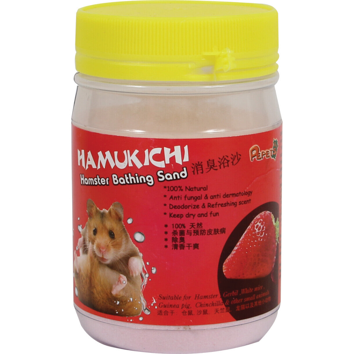 Hamukichi Hamster Badesand Erdbeerduft - 400 gr