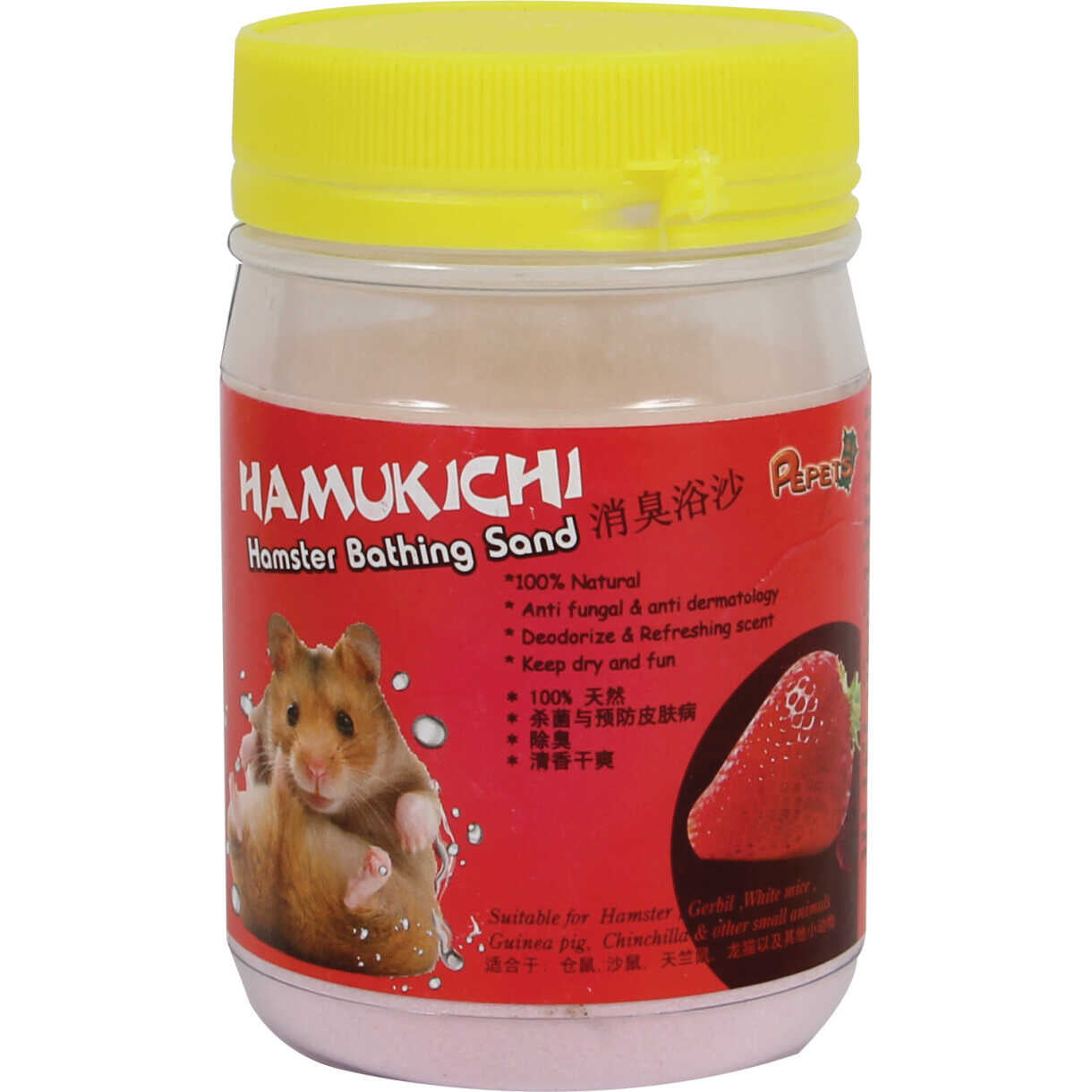 Hamukichi Hamster Badesand Erdbeerduft - 400 gr