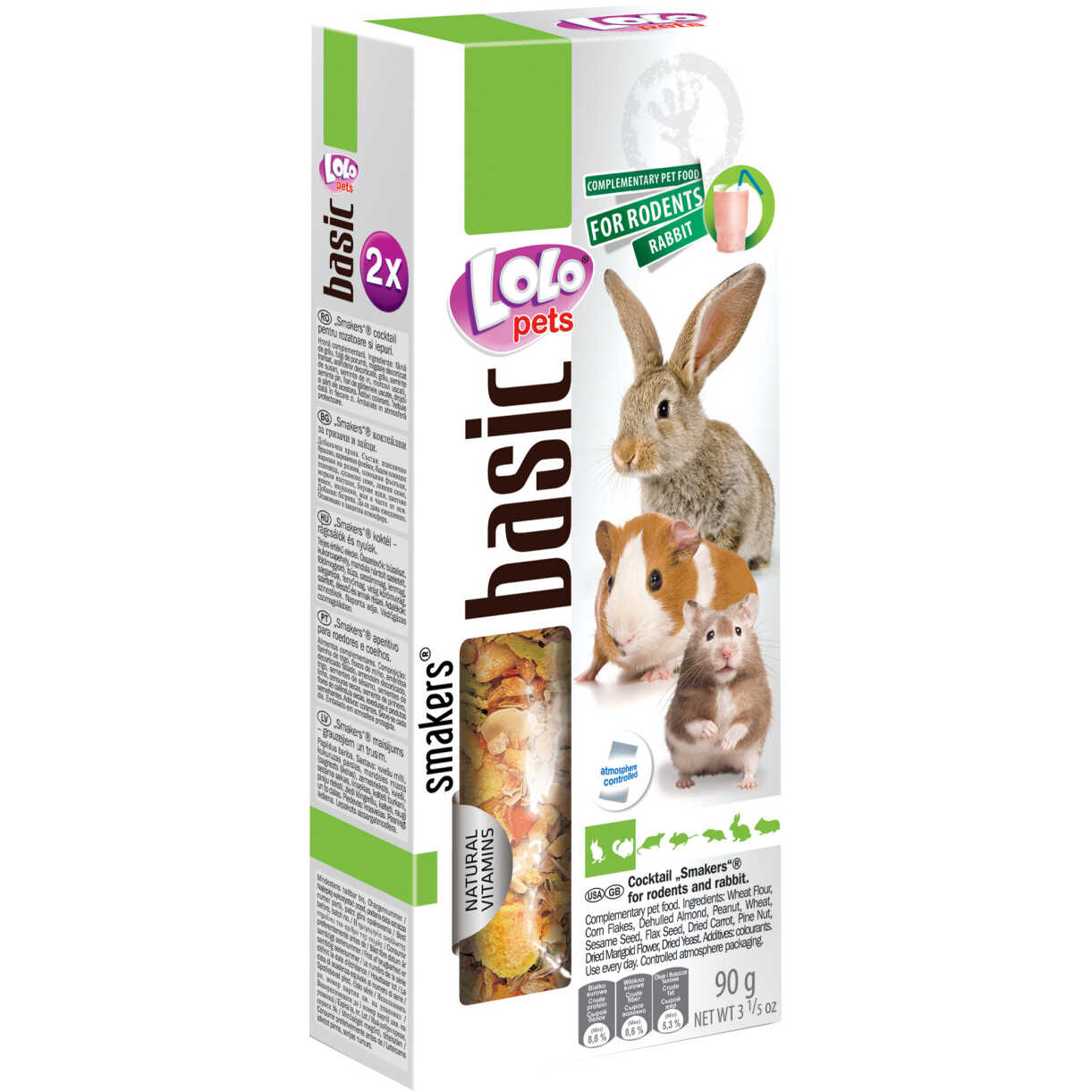 2 x Kabberstangen für Nager und Kaninchen 90 gr