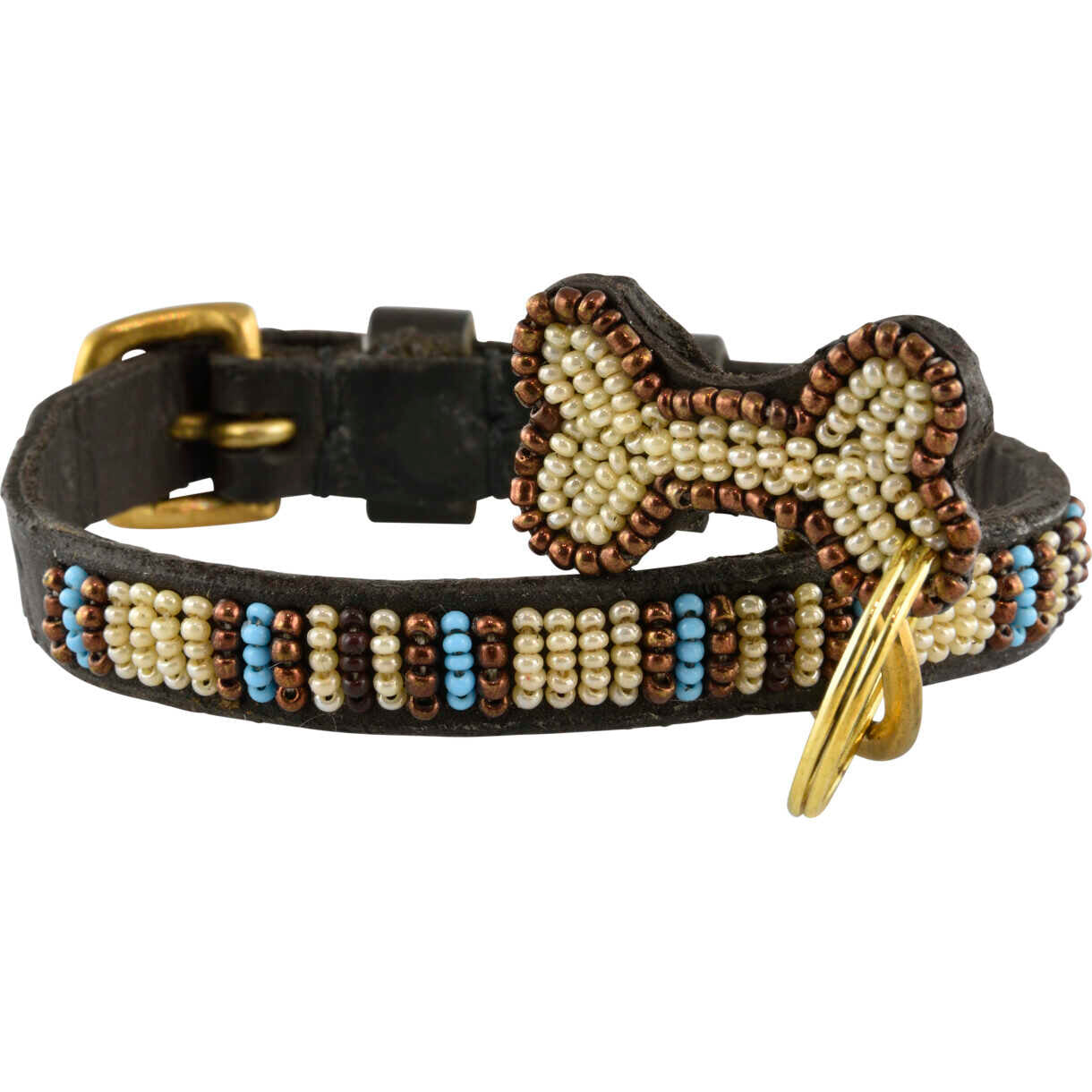 Kampuni handgefertigtes Hundehalsband Micro Blue Nile