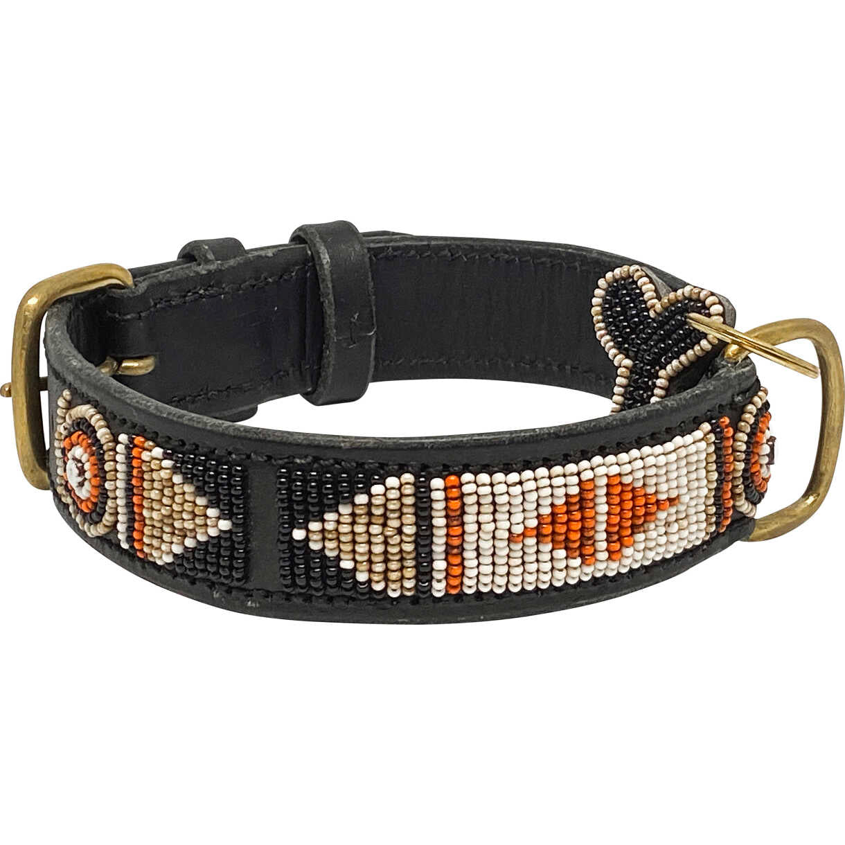 Kampuni handgefertigtes Hundehalsband Swahili Antique