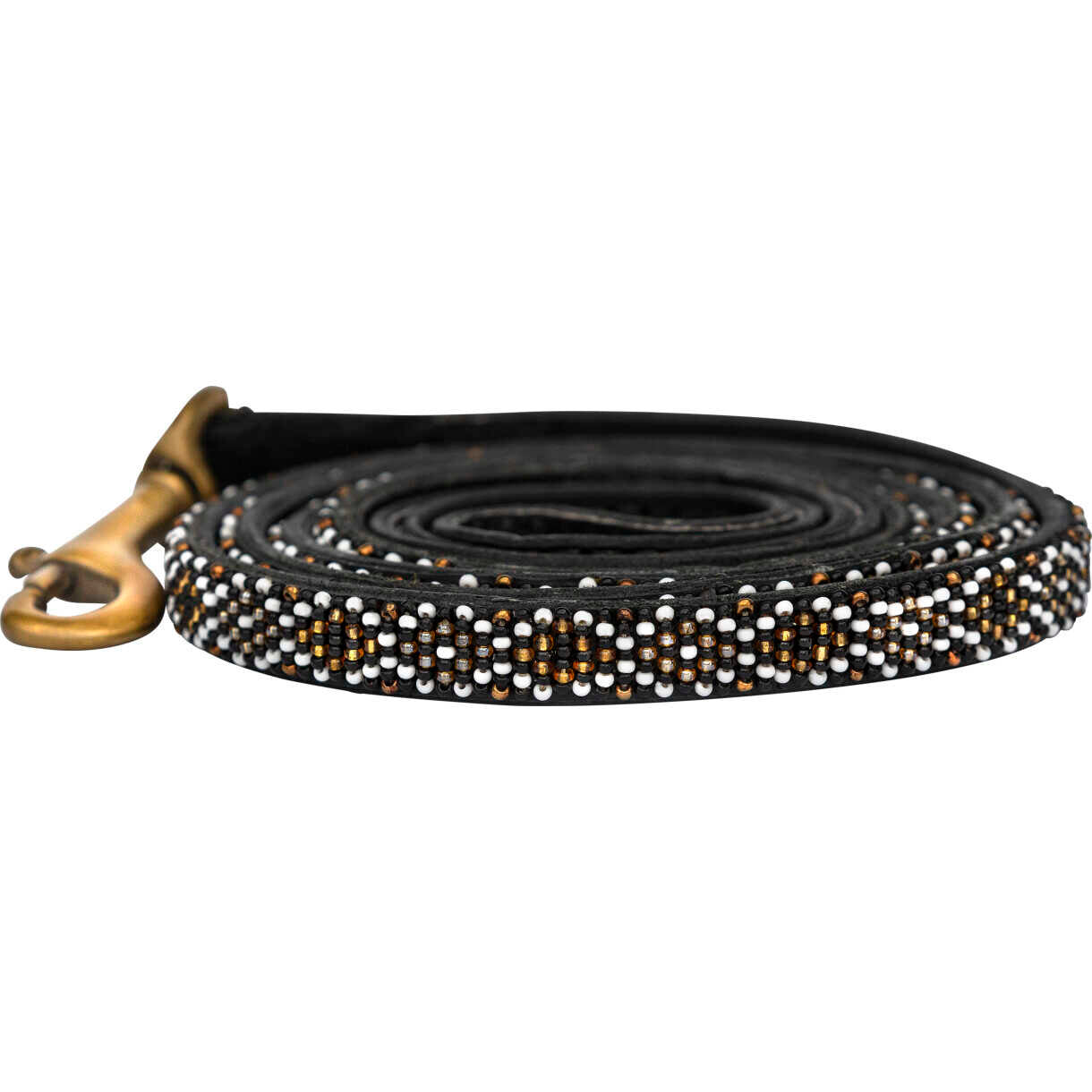 Kampuni handgefertigte Hundeleine Gold